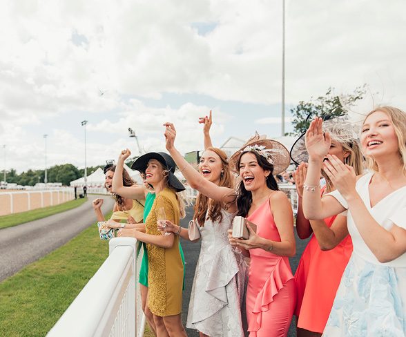 Women watching the Kentucky Derby